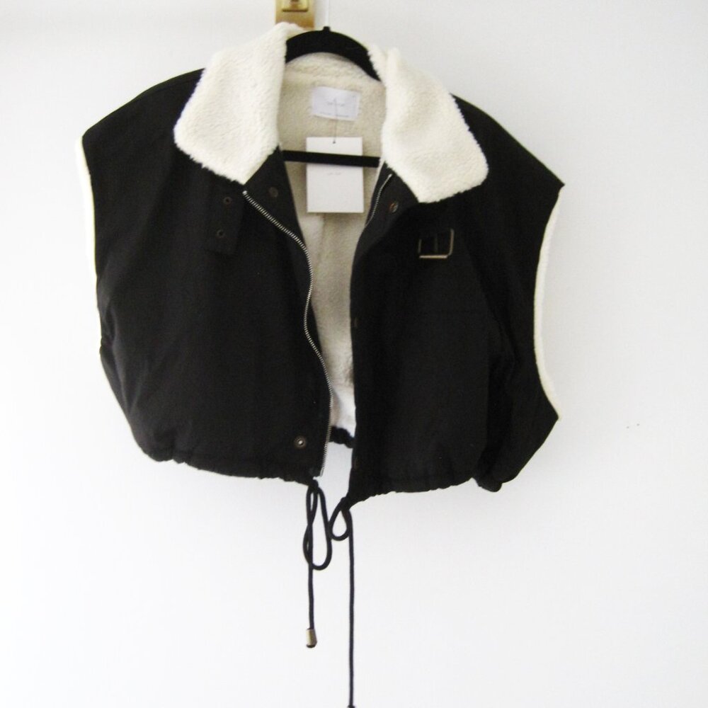 NWT Oak + Fort Sherpa Lined Nylon Vest S